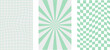 © Jenna - Y2k backgrounds. Waves, twirl pattern. Twisted and distorted texture in trendy retro 2000s style.  Green color.