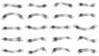 © Wahyu - 20 gold silver ribbon set vector eps 10