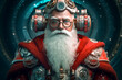 Portrait d'un Père Noël original - Générative IA