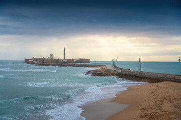 Wall Mural - Castle of San Sebastian - Cadiz, Andalusia, Spain