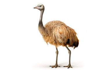 Wall Mural - ostrich isolated on white