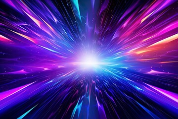Wall Mural - Abstract blue, mint and pink background with interlaced digital glitch and distortion effect. Futuristic cyberpunk design. Retro futurism, webpunk, rave 80s 90s cyberpunk aesthetic techno neon colors.