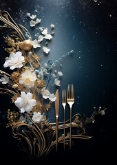Wall Mural - A feast for the eyes vibrant invitation card beauty