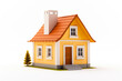 © MVProductions - Illustration of a small house on a white background