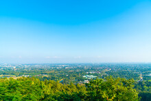 Chiang Mai City Skyline In Thailand