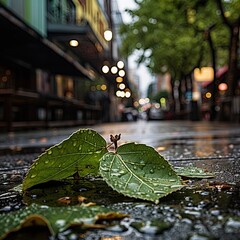 Canvas Print - green leave