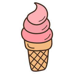 Poster - ice cream cone illustration