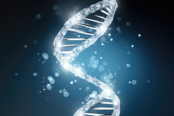 Wall Mural - DNA Helix Abstract Background
