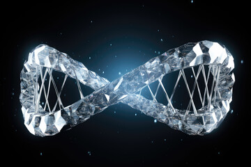 Wall Mural - DNA Helix Abstract Background