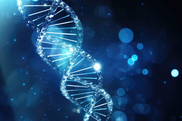 Wall Mural - DNA Helix Abstract Background