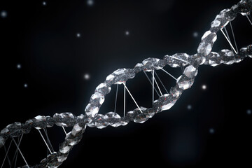 Wall Mural - DNA Helix Abstract Background