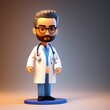 3D Cute Doctor Chibi Figure