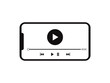 © ayataka - 動画を再生しているスマホの画面のイラスト