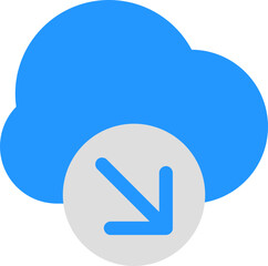 Poster - simple and clean cloud icon