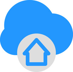 Poster - simple and clean cloud icon