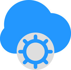 Poster - simple and clean cloud icon