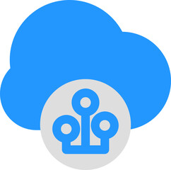 Poster - simple and clean cloud icon