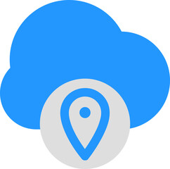 Poster - simple and clean cloud icon