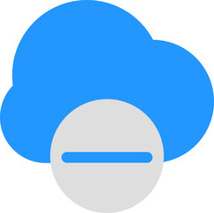 Poster - simple and clean cloud icon