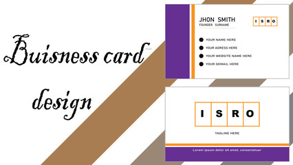 Professional Business card template design