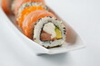 Japanese traditional Cuisine - Set of Sushi Rolls or Maki Sushi