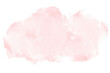 canvas print picture - watercolor pink background. watercolor background with clouds