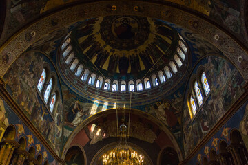 Wall Mural - The interior of the famous Holy Trinity Cathedral in the city of Sibiu. Romania