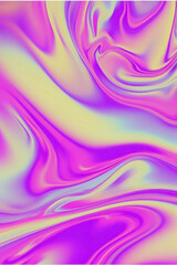 Poster - Abstract, holographic, liquid, smooth, pastel background, blurred. Generated ai.