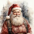 © MiraCle72 - Vintage watercolor style Santa Claus