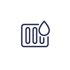 Poster - drainage or drain line icon