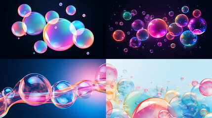 Poster - abstract bubbles