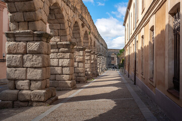 Canvas Print - Roman Aqueduct of Segovia - Segovia, Spain