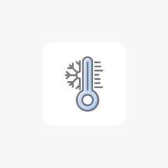 Wall Mural - Planting Temperature Vector Awesome Fill Icon