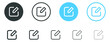 © icons gate - edit pen icon, create modify pen sign button, Pencil icon, sign up icon - editing text file document icons for web and mobile apps