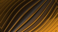 Elegant Golden Background With Linear Structure. Golden Grid Pattern. Motion Graphic