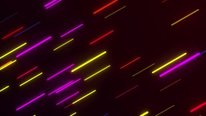 Poster - Purple and blue abstract radial lines geometric background. Data stream. Optical fiber. Movement effect. Technology seamless texture with neon rays and stripes. Print design template with neon lights.