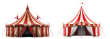 Fototapeta  - circus tent, carnival tent isolated on transparent background