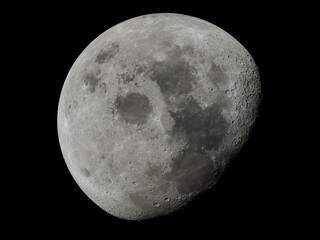 Wall Mural - moon surface moon phases super moon phases close up in the dark background.