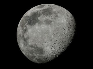 Wall Mural - moon surface full moon phases super moon phases close up in the night. the lunar surface in black.