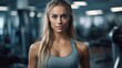 © Neural Pixels - Beautiful young fitness girl in gym. Female fitness.