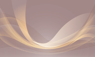 Poster - Abstract gold curve futuristic geometric design modern creative background vector