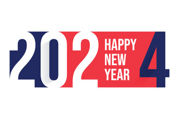 Poster - Happy new Year 2024 banner, Creative concept of 2024 Happy New Year poster.