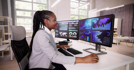 Poster - Analyst Woman Looking