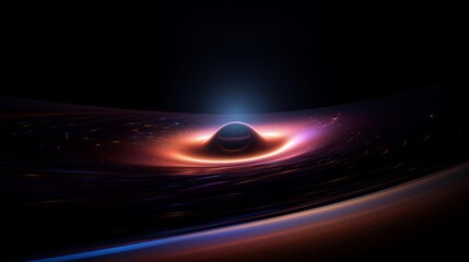 Wall Mural - black hole in space