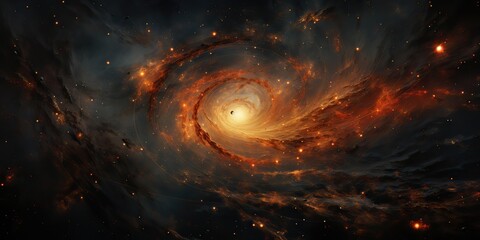 Wall Mural - ai generated. ai generative. modern minimal solar system galaxy space decoration abstract background