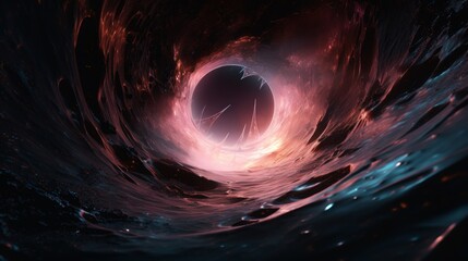 Wall Mural - black hole in space
