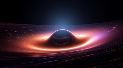 Wall Mural - black hole in space