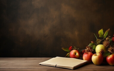 Education day arrangement on a table with copy space