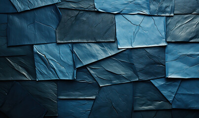 Blue fabric texture background closeup. Futuristic texture.