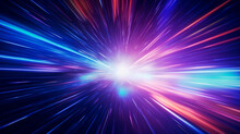 A Background Featuring Light Speed, Hyperspace, And Space Warp. Colorful Streaks Of Light Converge Towards The Event Horizon, Creating A Captivating Visual Display 